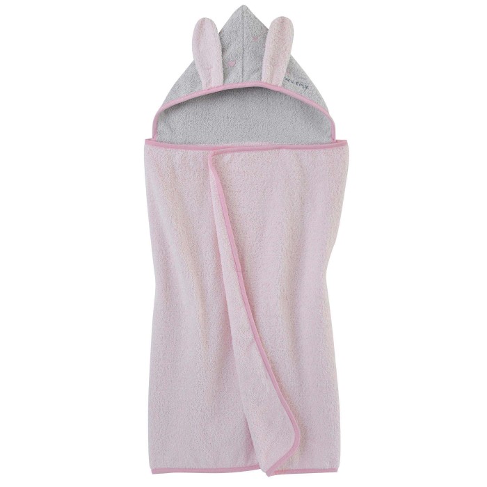 grey hooded towel